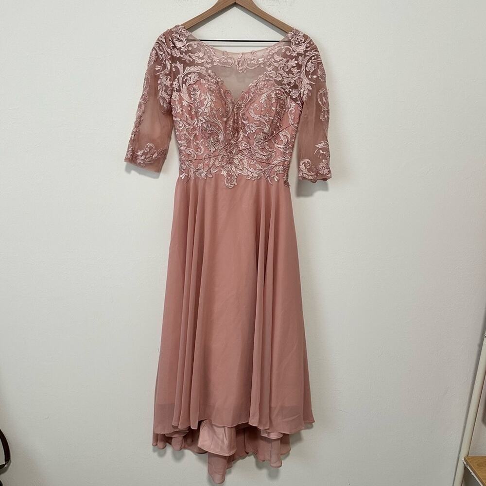 Pink Corset Back Dress 6